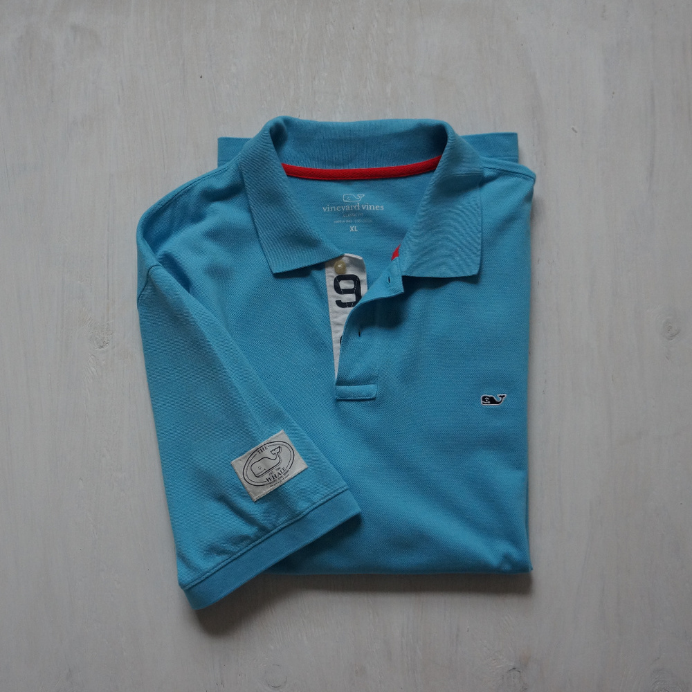 Vineyard Vines Polo Shirt Blue Sailing Flag XL 2XL - Picture 1 of 8